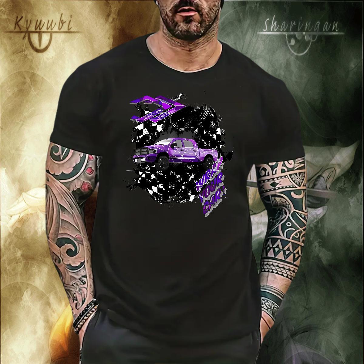 Classic Men Tshirts High Street Hip Hop 230g 100% Cotton Custom Anime Breathable Crew Neck beach T shirt Casual New Polos
