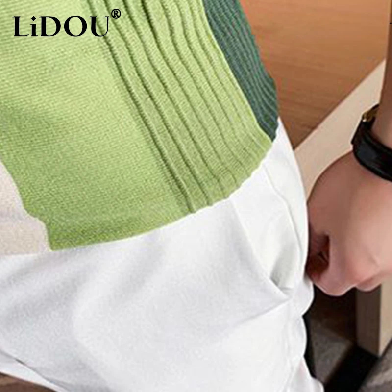 Summer Korean Fashion Polo Shirts Men Creative Y2k Sports Chic Loose Casual Contrasting Colors Hipster Street Top Clothes 240819