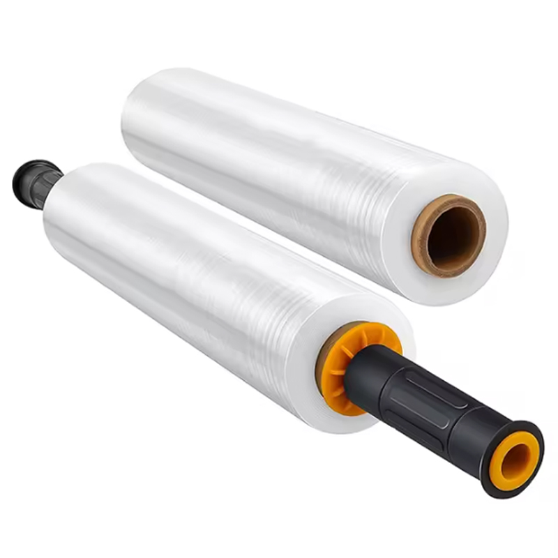 Single pack 38 cm wide by 305 m long elasticated clear adsorbent durable for mobile heavy duty shrink wrap packaging for packing furniture