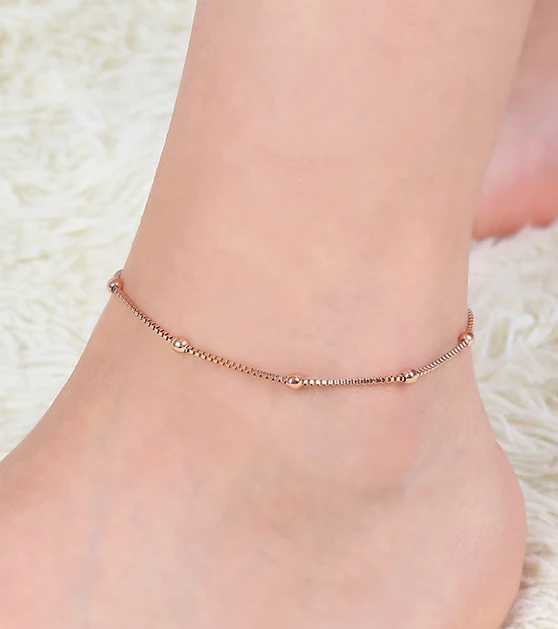 Get Lucky Snake Bone Ankle Bracelet Stainless Steel Ankle Bracelet Leg Ankle Bracelet W240815
