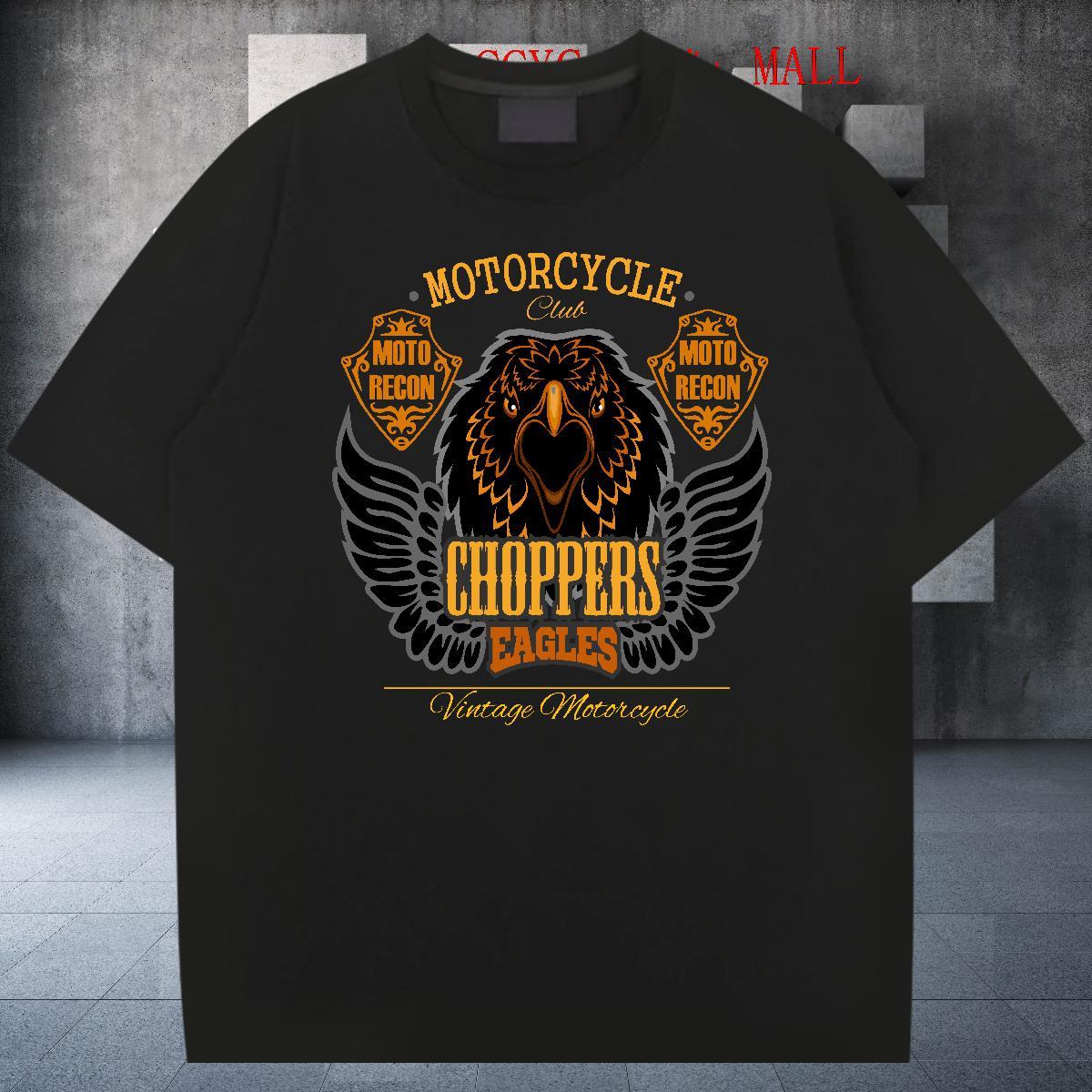 Brand T-Shirts eagle Round Neck Short Sleeve High Street Hip Hop DIY Printed 230g 100% Cotton Couples T Shirts Designer Fashion Tees