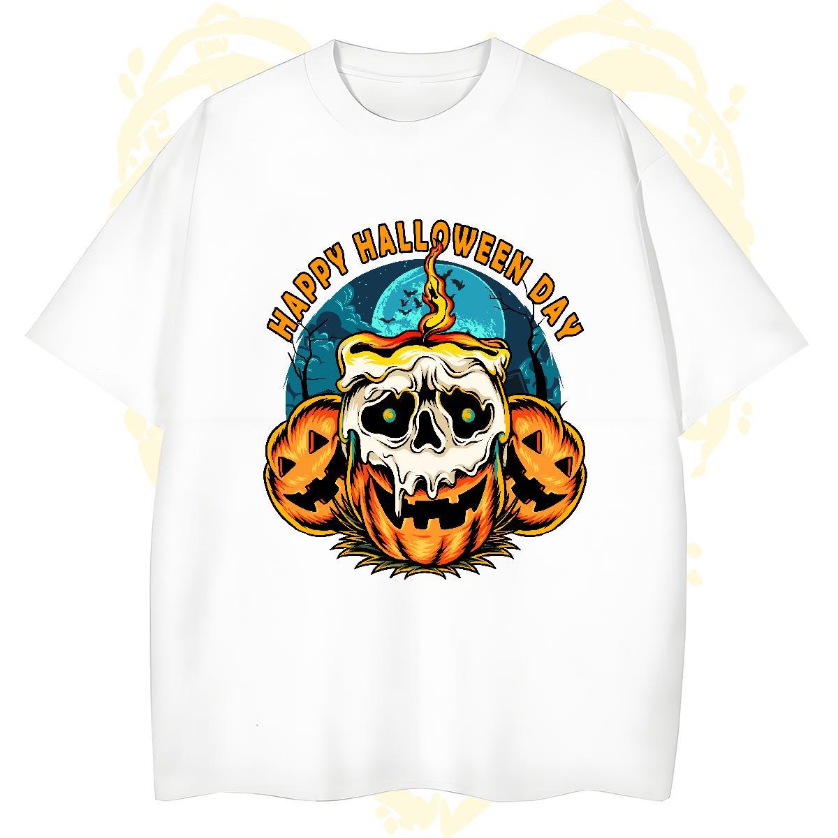 Brand T-Shirts for Men pumpkin Breathable Soft Summer Casual Asian Size 100% Cotton 230g Men Tshirts Designer Polos
