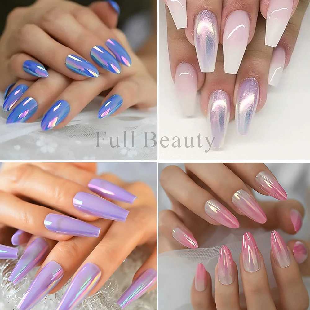 1 Pcs Pearl Nail Aurora Powder Glitter Rubbing Dust Pigment Gradient Sequins Chrome Nail Art Manicure Decorations NLB01-07XJ240815