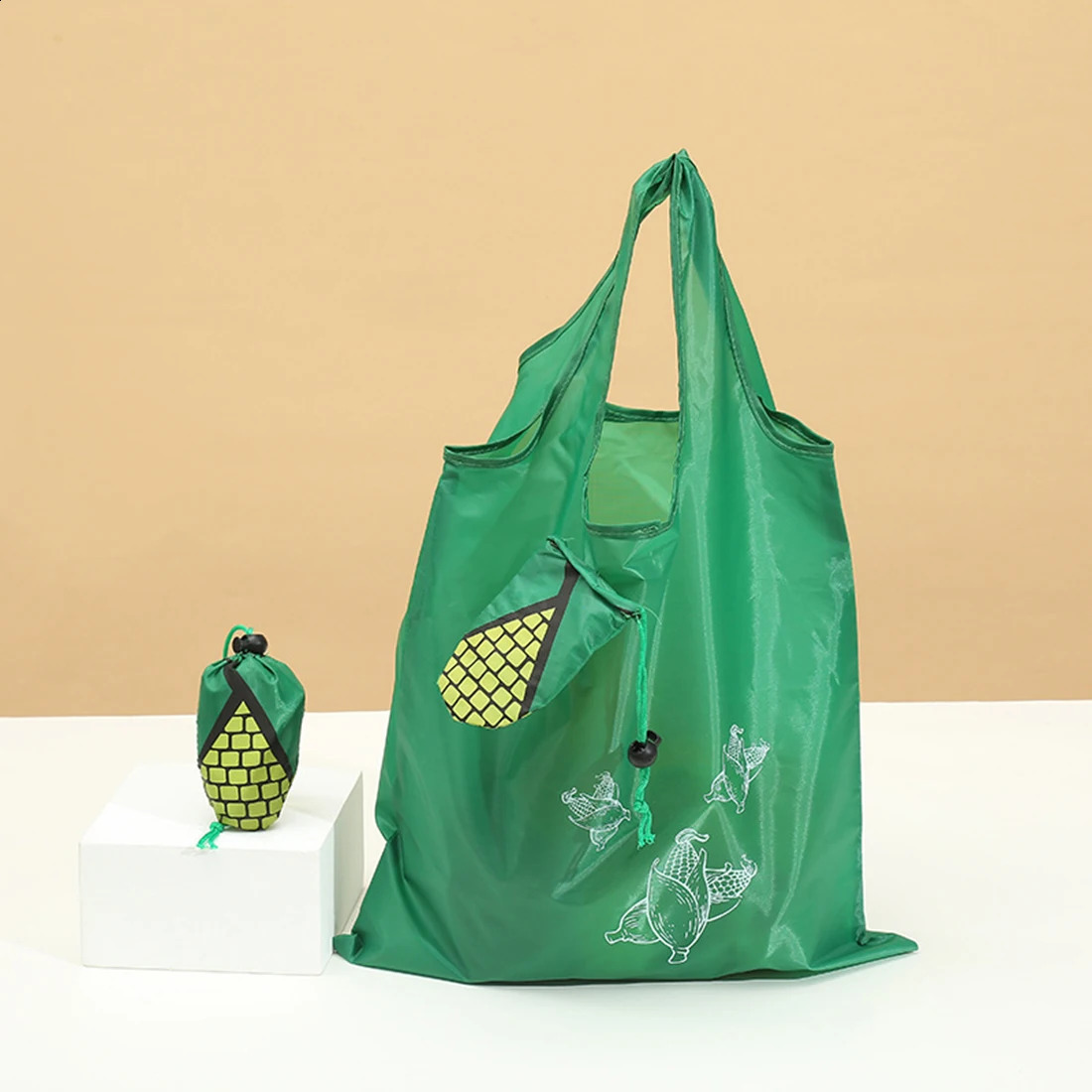 Eco Friendly Foldable Fruit Shopping Bag Reusable Shoulder Women Portable Grocery Bags Storage Tote Home Organizer 240819