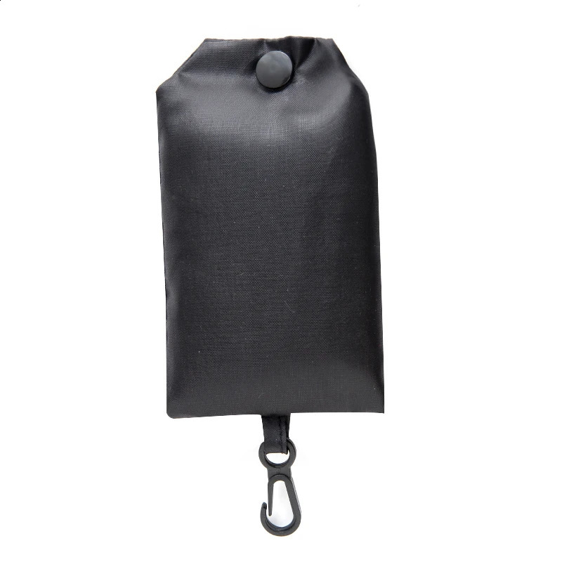 Shopping Bag Solid Color Ecofriendly Folding Reusable Portable Shoulder Handbag Polyester for Travel Grocery y240925