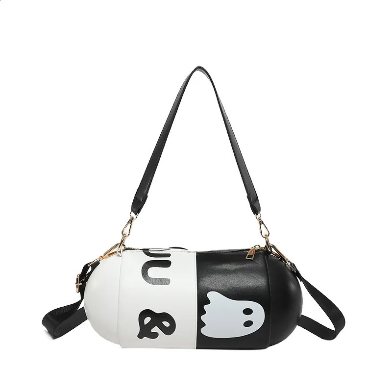 Funny Shoulder Bag For Girls Pill Shape Crossbody Bag 240819