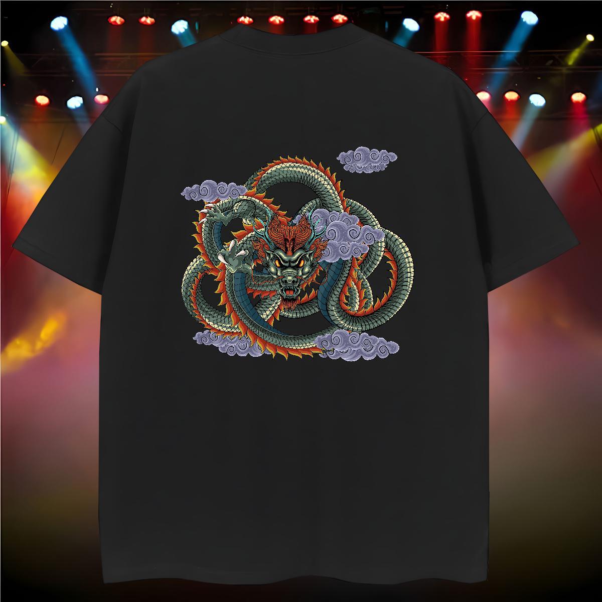 T Shirt For Man 100% Cotton 230g fierce Casual Crew Neck Breathable Custom Printing Men Tees Designer Free Shipping Tops Tees