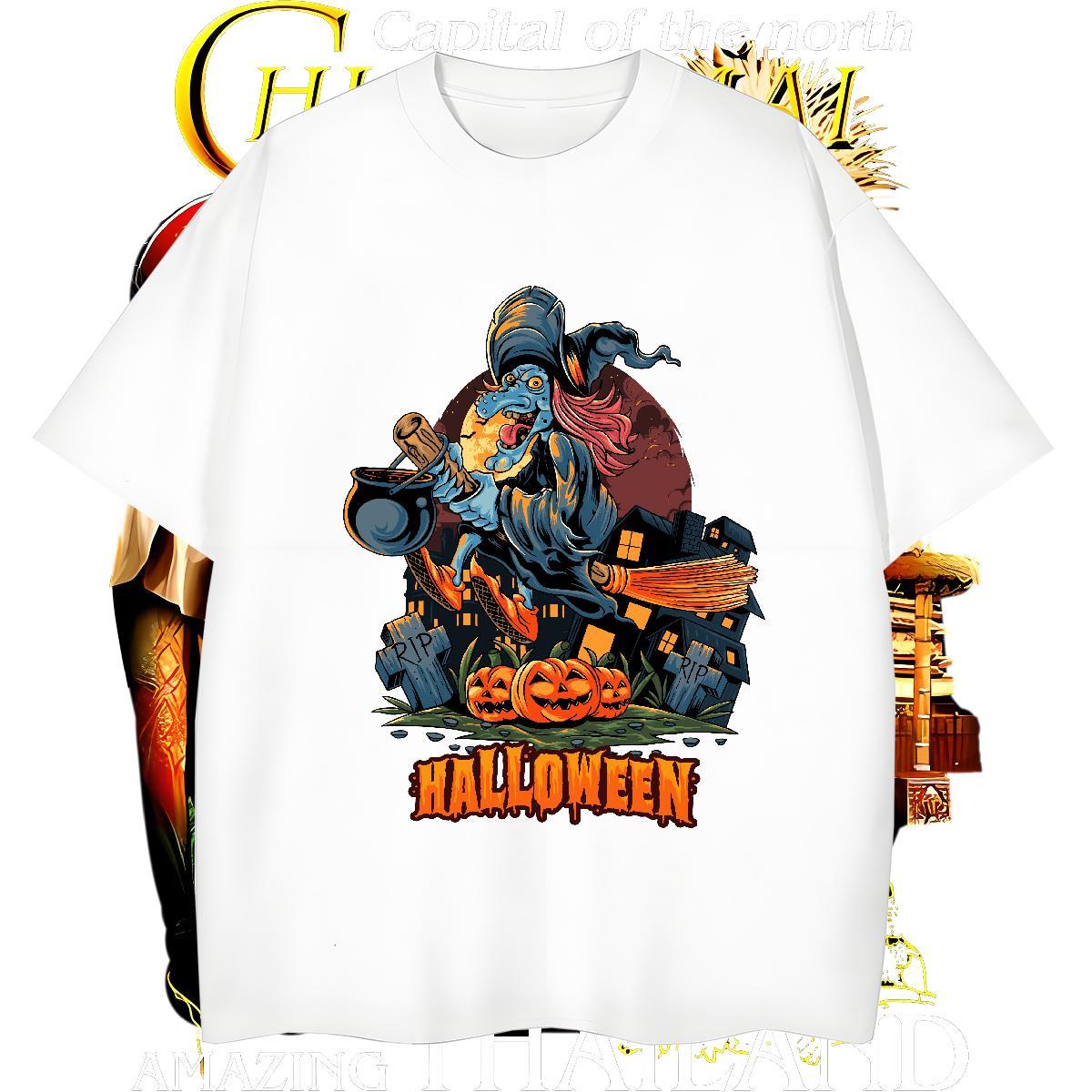 Loose Fit T-Shirts for Men pumpkin Breathable Soft Hip Hop Black Oversized 230g Pure Cotton Couples T Shirts Fashion Designer Polos