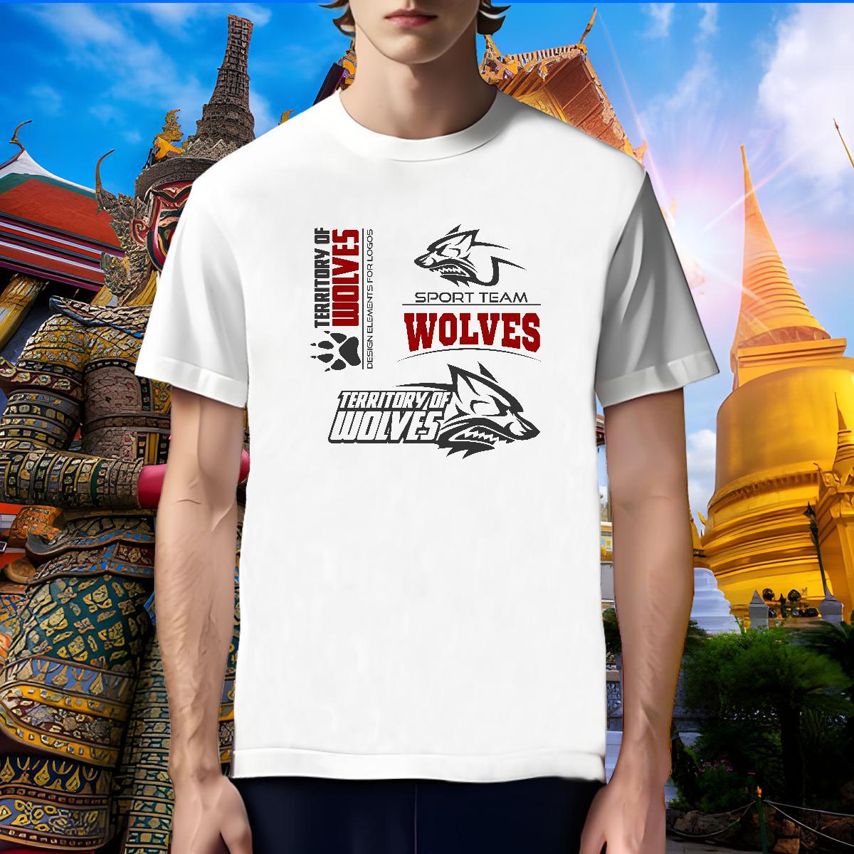 Cool Design Men T Shirts wolf Short Sleeve Soft Summer Casual Custom Print Oversized 230g 100% Cotton Mens Tshirts DIY Customized Wear