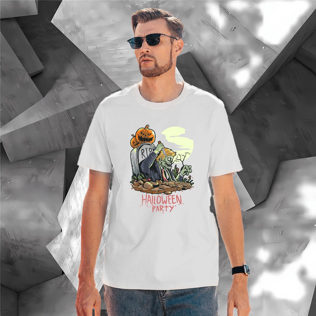 Wholesale T-Shirts for Men halloween Breathable Home Outdoor Oversized 4XL 100% Cotton 230g Couples T Shirts Brand Clothings