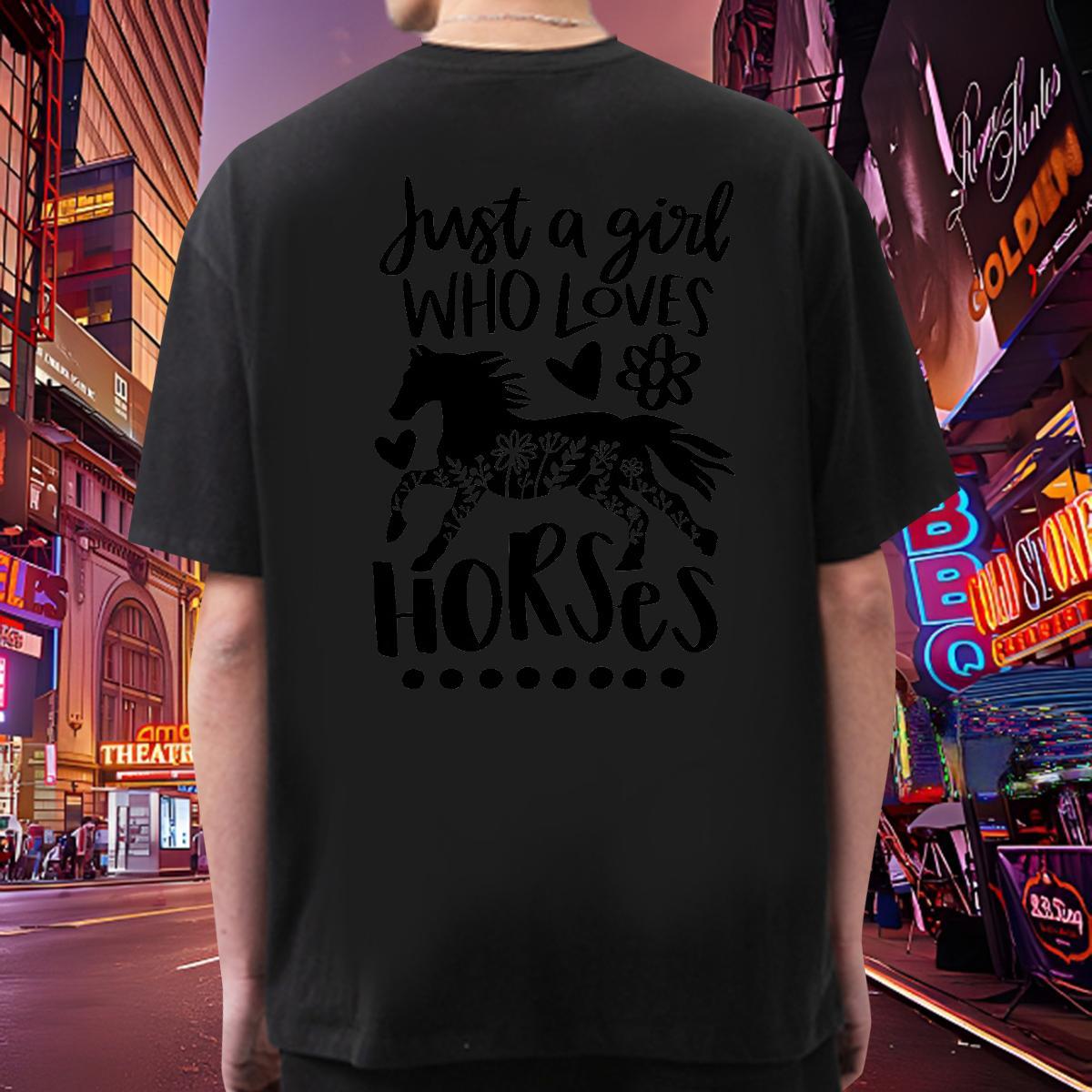 Comfortable T Shirt For Man horse Breathable Short Sleeve Hip Hop White Plus Size 100% Cotton 230g Couples T Shirts Fashion New Tops Shirt
