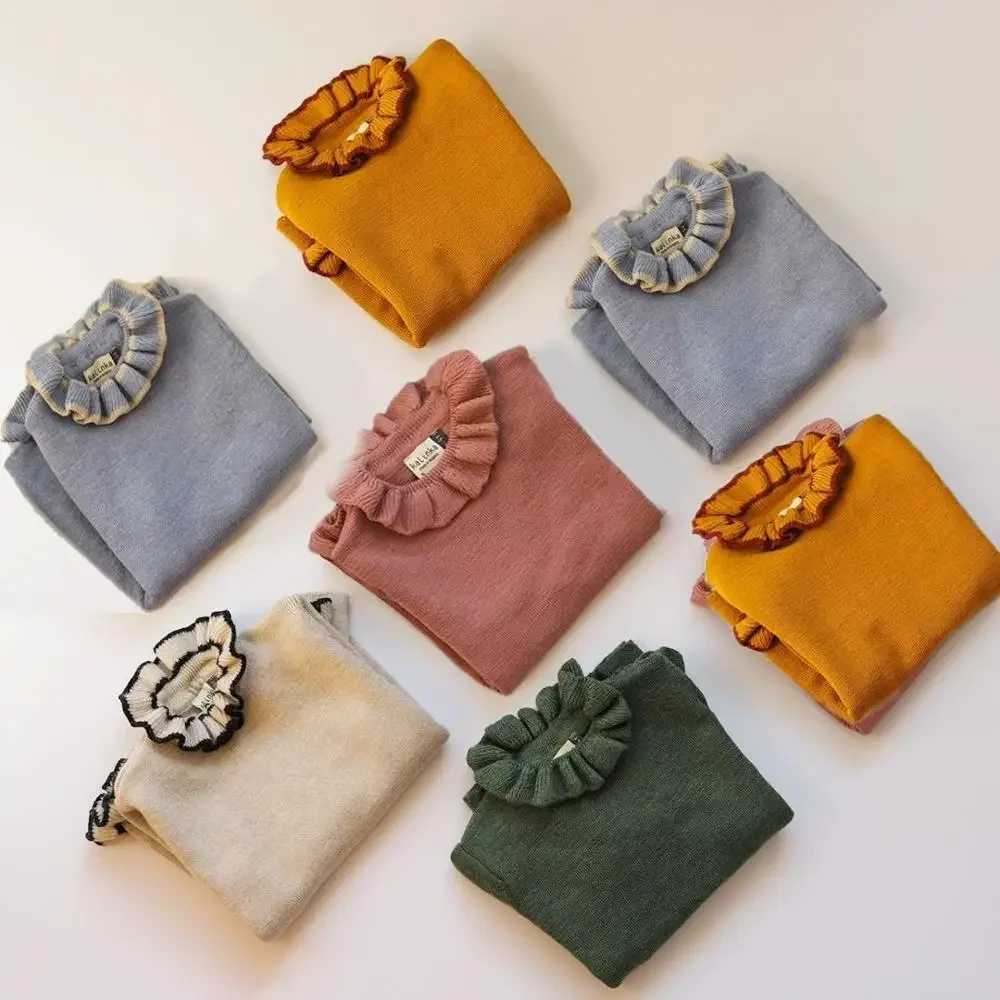 Girls Knitted Sweater Kalinka New Autumn Childrens Clothing Broome Collar Fashion Open Knitted Woolen Sweater Childrens Cotton Top Boys Clothing W2408