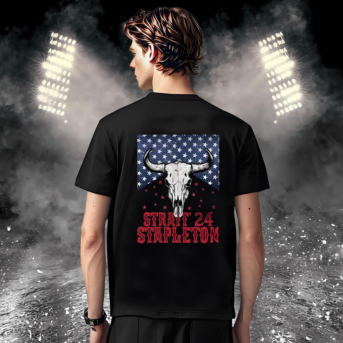 T-Shirts for Men 230g Cotton straif 24 stapleton Hip Hop Street Pure Cotton Oversized Couples T Shirts Classic Casual Brand Tshirts