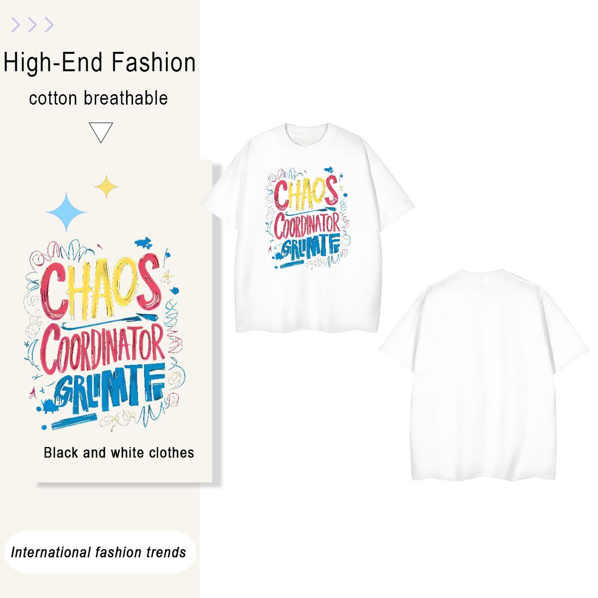 High Quality letter 100% Cotton 230g Tshirt for Man Woman Street Wear Crew Neck Breathable T Shirts Men DIY DIY Logo Oversized Clothings