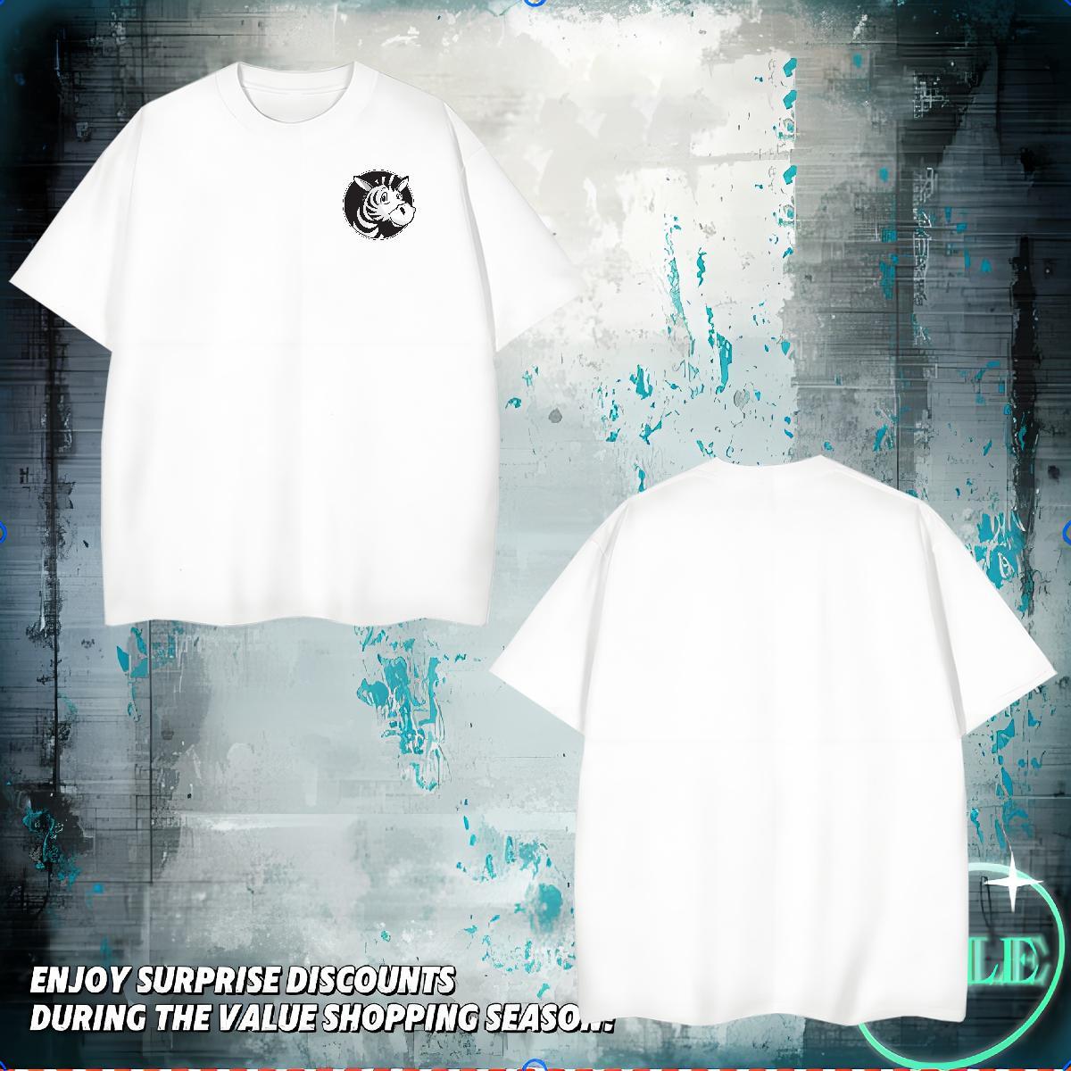 Classic Tshirts horse High Street Hip Hop 230g Pure Cotton Tops Crew Neck Unisex T-Shirts Custom Anime