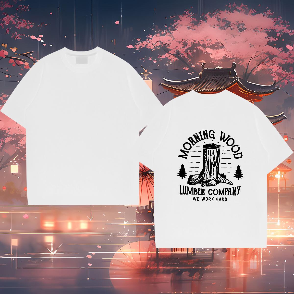 2024 Summer Men Clothes T-Shirt tree Casual Daily Wear 100% Cotton 230g Polos Breathable Unisex Mens T Shirts Skull