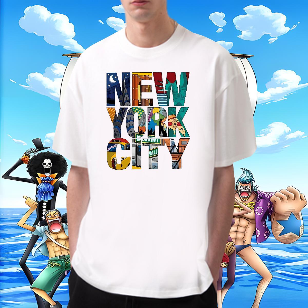 Designer Tshirt for Man Woman Daily Outfit 230g Cotton Cartoon Printing L-4XL Breathable New York Man T Shirts 2024 Designer Tee Shirt