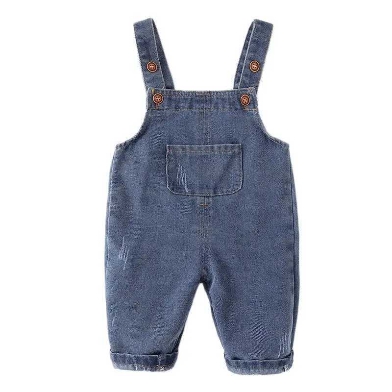 Spring and autumn baby jackets jeans dresses newborn childrens denim tops toddler/baby boys and girls bib pants 0-5Y W241227