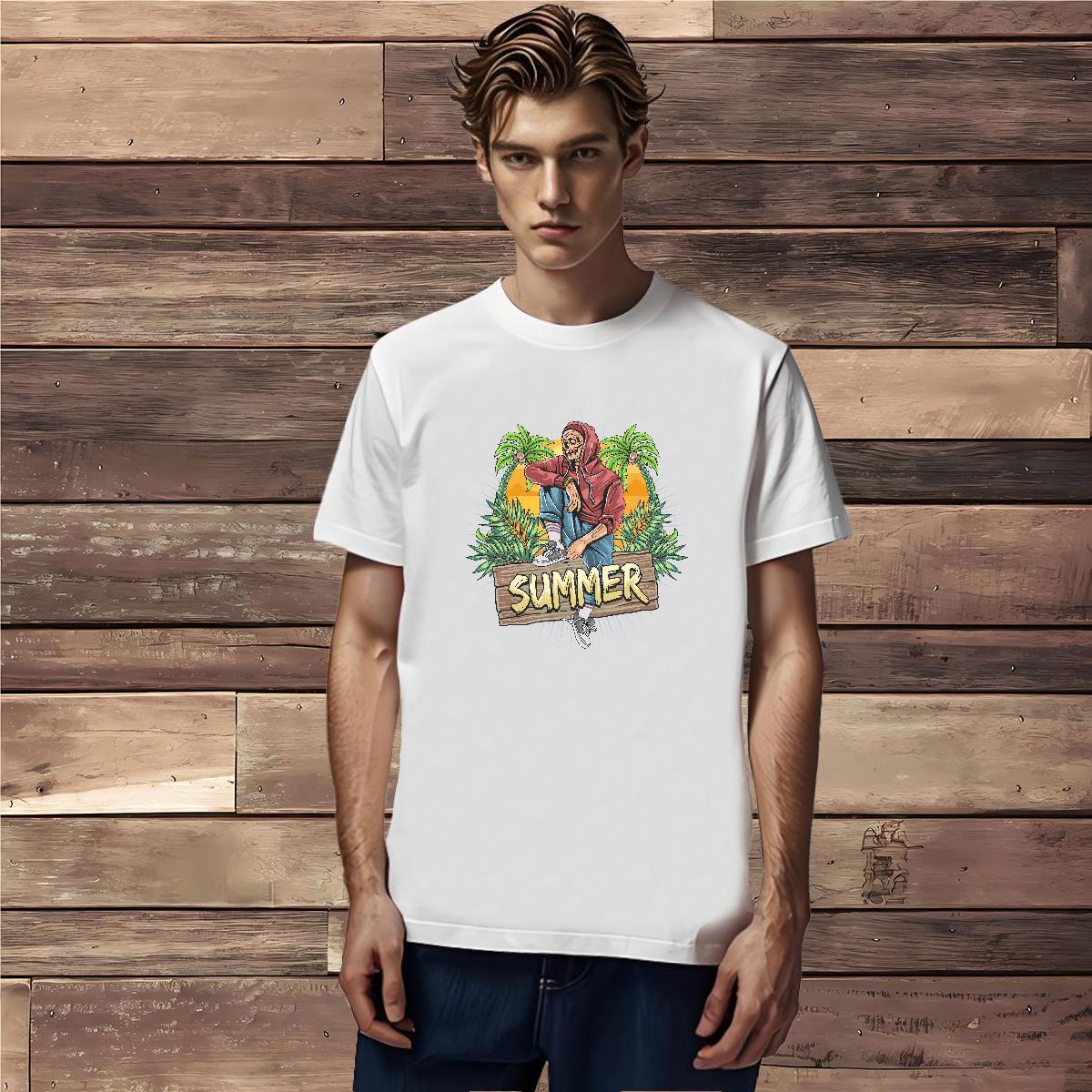 Free Shipping Tshirt for Man Woman summer Home Outdoor 230g Pure Cotton Tshirts Breathable Short Sleeve Cool Design T shirt Skull