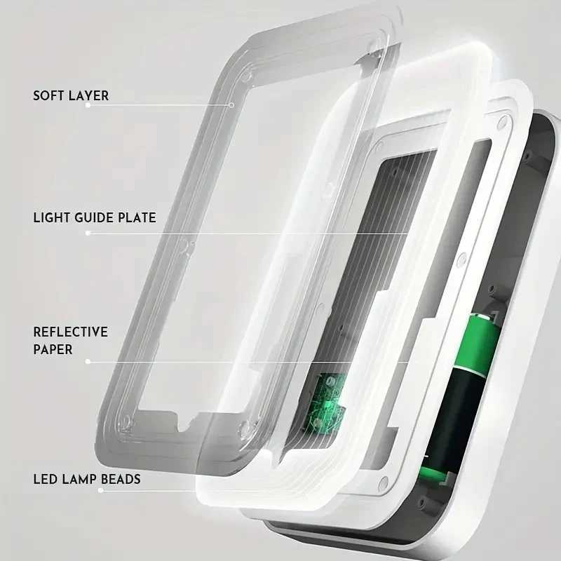 Makeup Mirror Touch Screen Portable Standing Folding Vanity Mirror Magnifying Compact Cosmetics Mirror Y240819