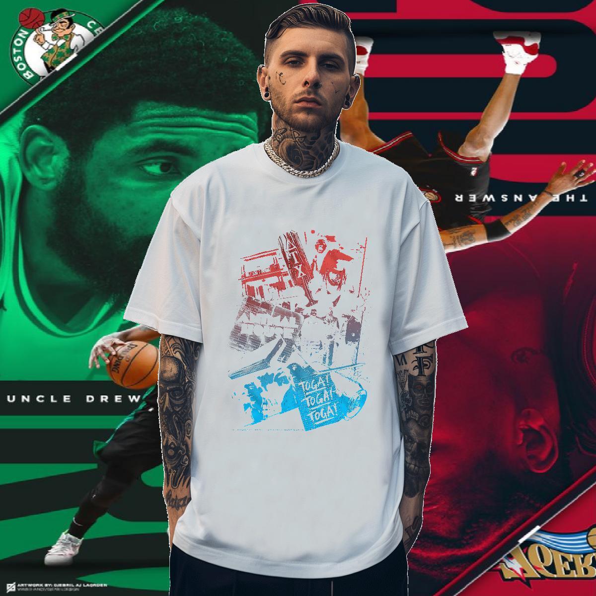T shirt 100% Cotton 230g scary Hip Hop Street Short Sleeve O-Neck DIY Logo Oversized Mens Tshirts Fashion Design TOP Quality Tees