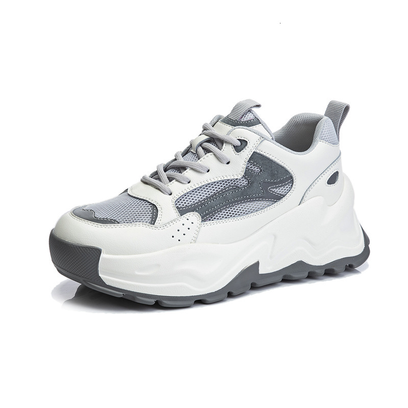 Ddmysports Genuine Leather New Summer Casual Sports Breathable Dad Women S Thick Soles Versatile Shallow Mouth Single Shoes Children OUTDOOR