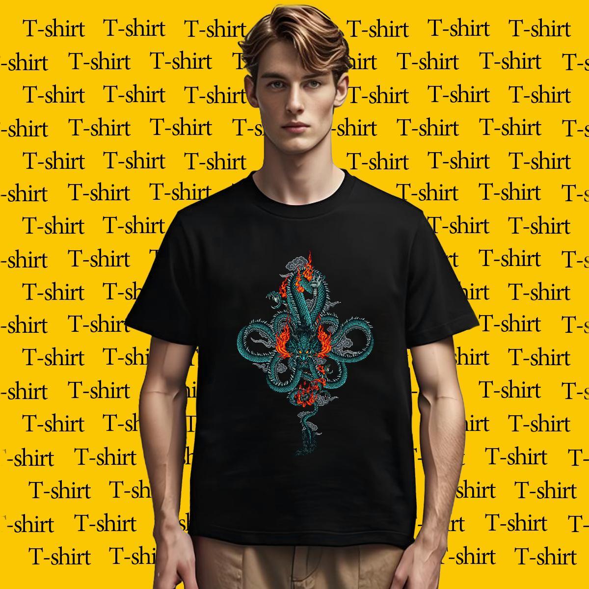 Man T Shirts 100% Cotton 230g ferocity High Street Hip Hop O Neck Short Sleeves DIY Couples T Shirts 2024 New Unisex Tops Tees