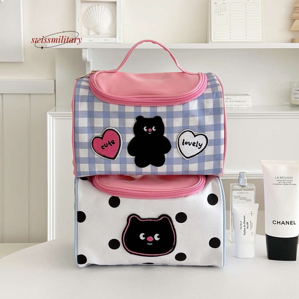 Swissmilitary Cute Cartoon Handheld Bag for Women 2024 New Girl Heart Portable Large Capacity Makeup Storage Washbag #13