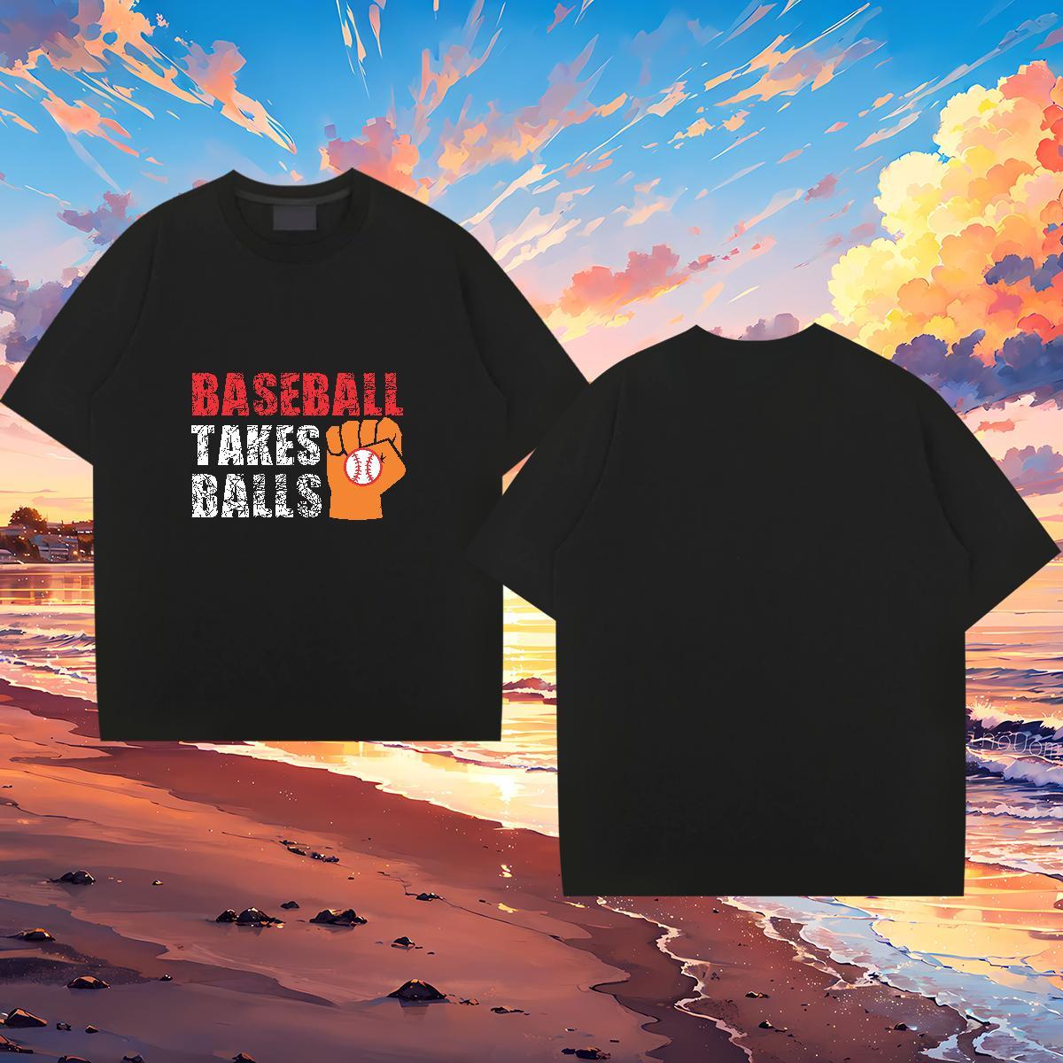 Brand baseball 230g Pure Cotton Tshirts Daily Wear Breathable Short Sleeve Men T Shirts New Arrival DIY Anime Tops Shirt