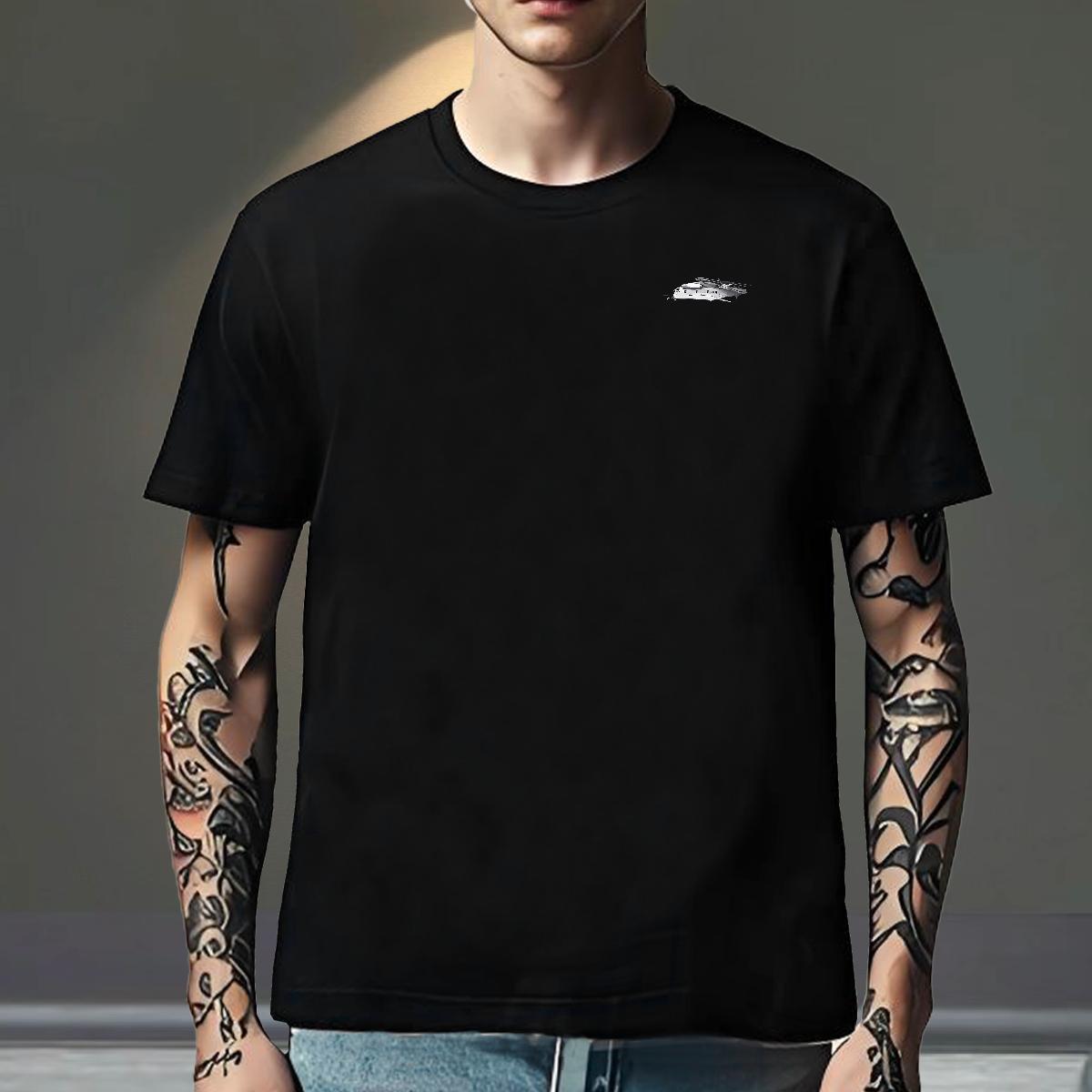 Free Shipping Mens Tshirts Daily Wear 230g Pure Cotton Oversized O-Neck Short Sleeve plane T Shirt For Man Fashion Tops