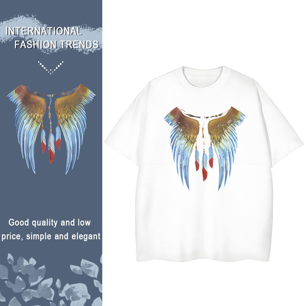 Brand Women Tees Beach Breathable Soft Tops High quality 230g 100% Cotton cool Cartoon Printing L-4XL T shirt