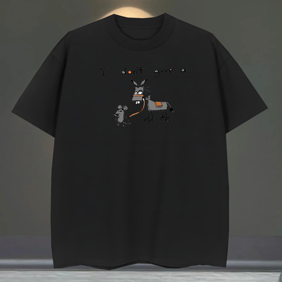 TOP Quality Couples T Shirts Beach 100% Cotton 230g DIY Breathable Crew Neck mouse T shirt 2024 DIY Tops