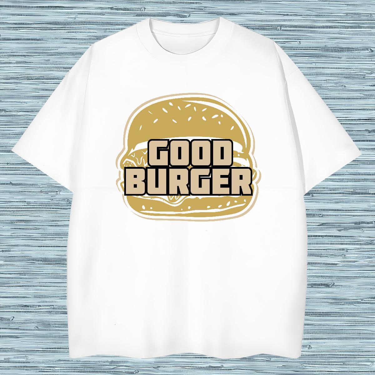 Classic burger T-Shirts Sport Tshirts 230g Cotton Factory Direct Crew Neck DIY Printed Tees Shirts