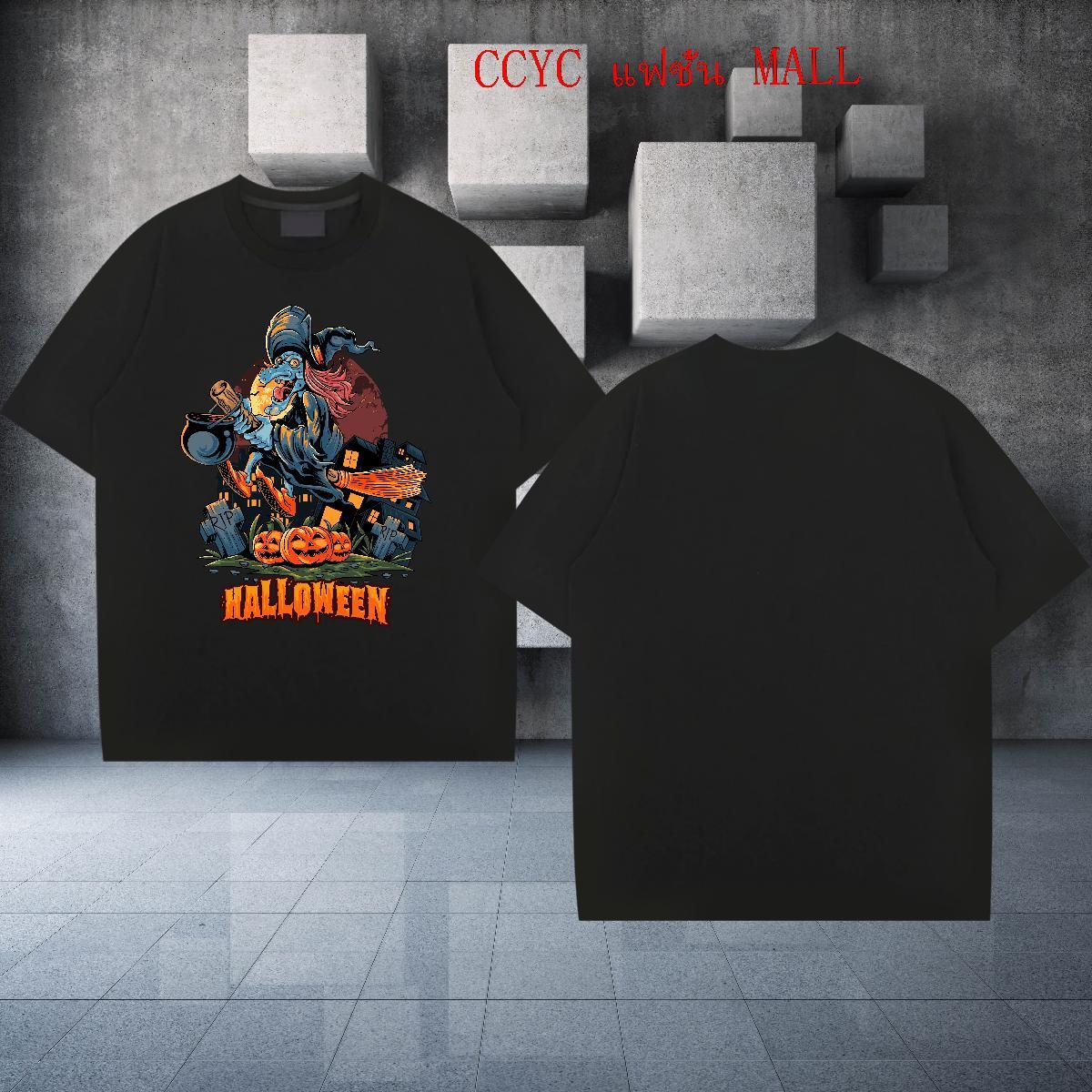 Wholesale T Shirts Men pumpkin Round Neck Short Sleeve Sports Casual DIY Printed 100% Cotton 230g Men Clothes T-Shirt Factory Direct Tees
