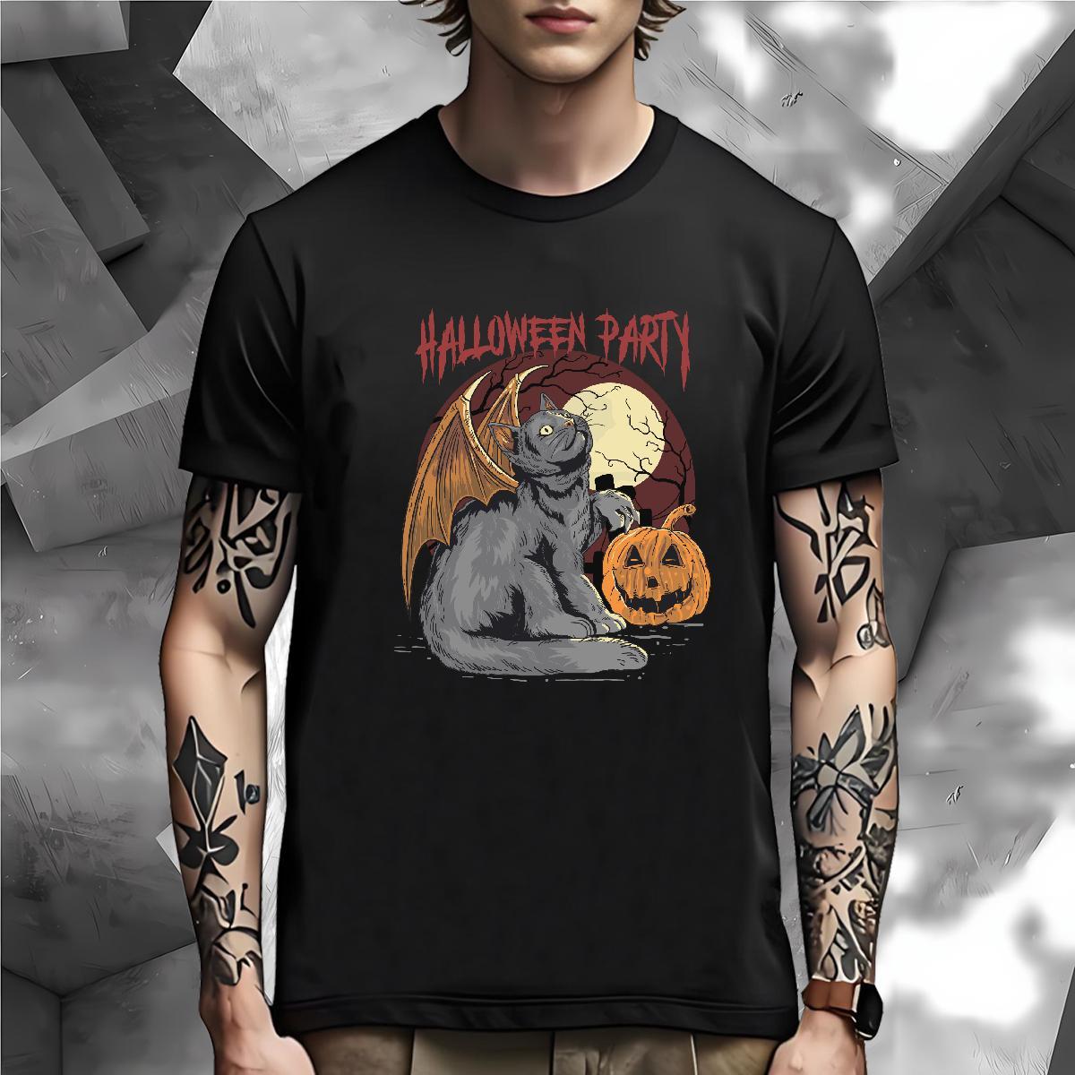 Designer T Shirts Men halloween Breathable Soft Beach Customized Print 230g Pure Cotton Tshirt for Man Woman Designer Fashion Top Tees