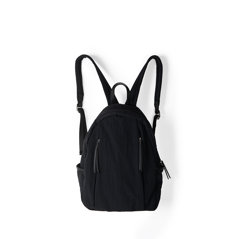Travel large capacity nylon simple fashion student Korean backpack niche design women's summer