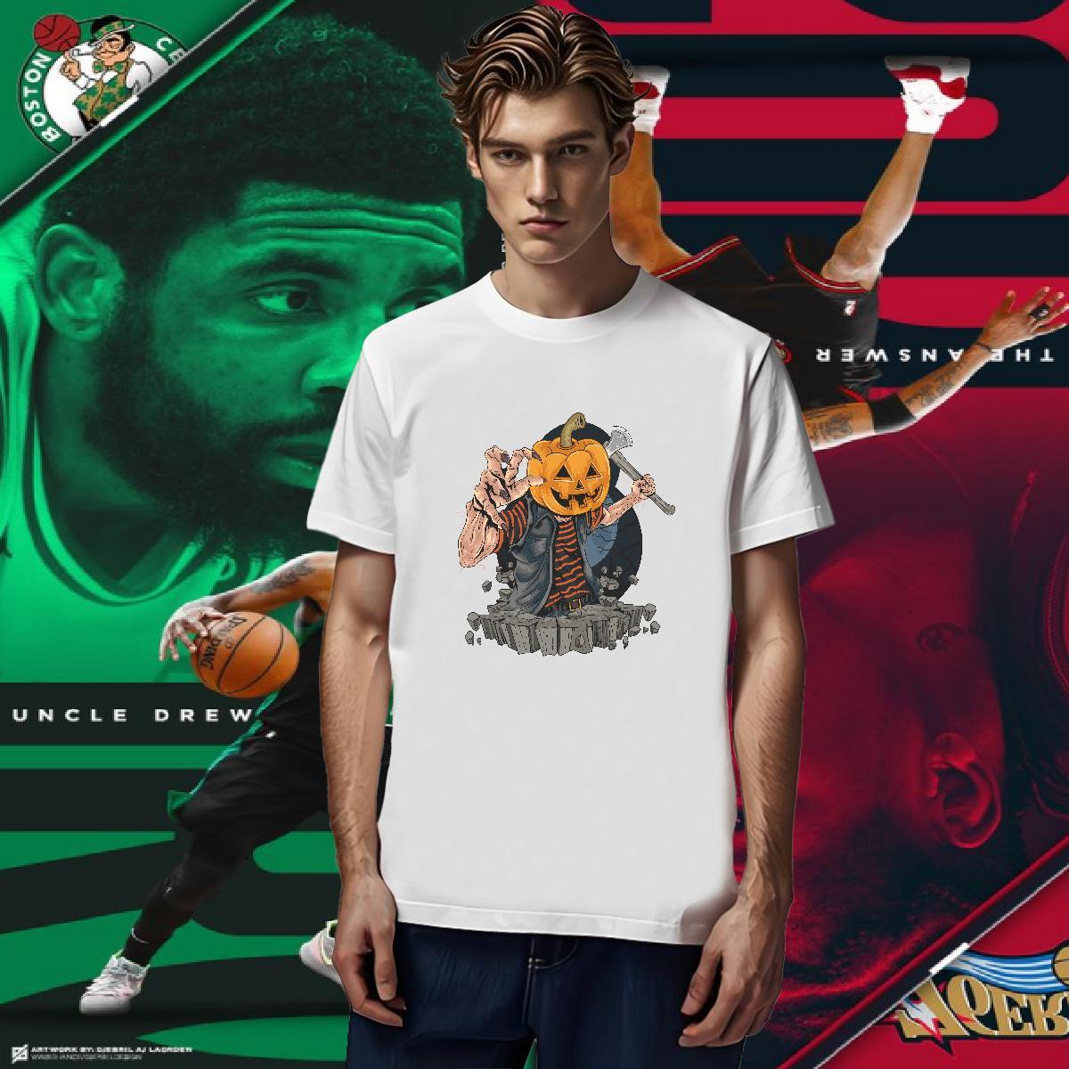 Cool T-Shirts for Men pumpkin Round Neck Short Sleeve Spring Summer Asian Size 100% Cotton 230g Men Clothes T-Shirt Designer Tee Shirt