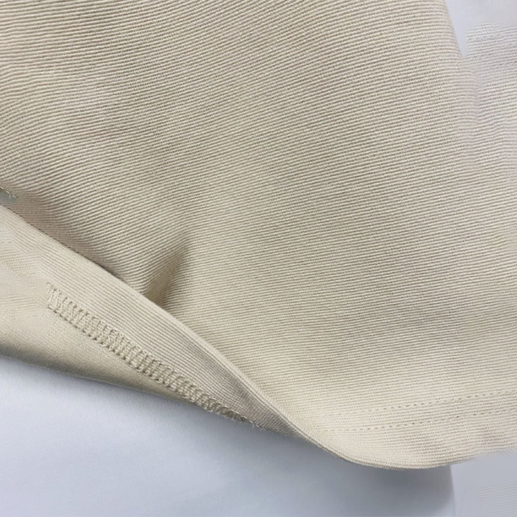 Minimalist Casual Style: Light Beige Short-Sleeve T-Shirt