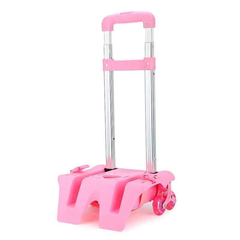 Black Pink Trolley for Chirldren Schools Bag Rolling Wheels for School Backpack 2Wheels 6 Wheels Trolley Without Shoolbags Y240820
