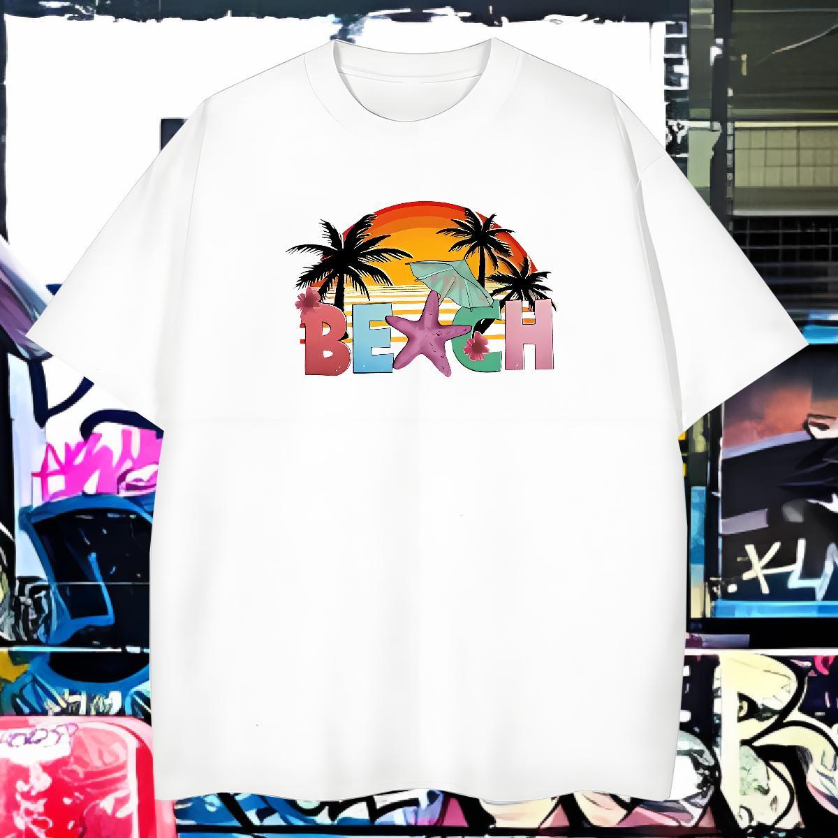 Fashion Design Couples T Shirts sun Home Outdoor 230g Pure Cotton Tops Shirt Crew Neck Designer Man T Shirts Custom Printing