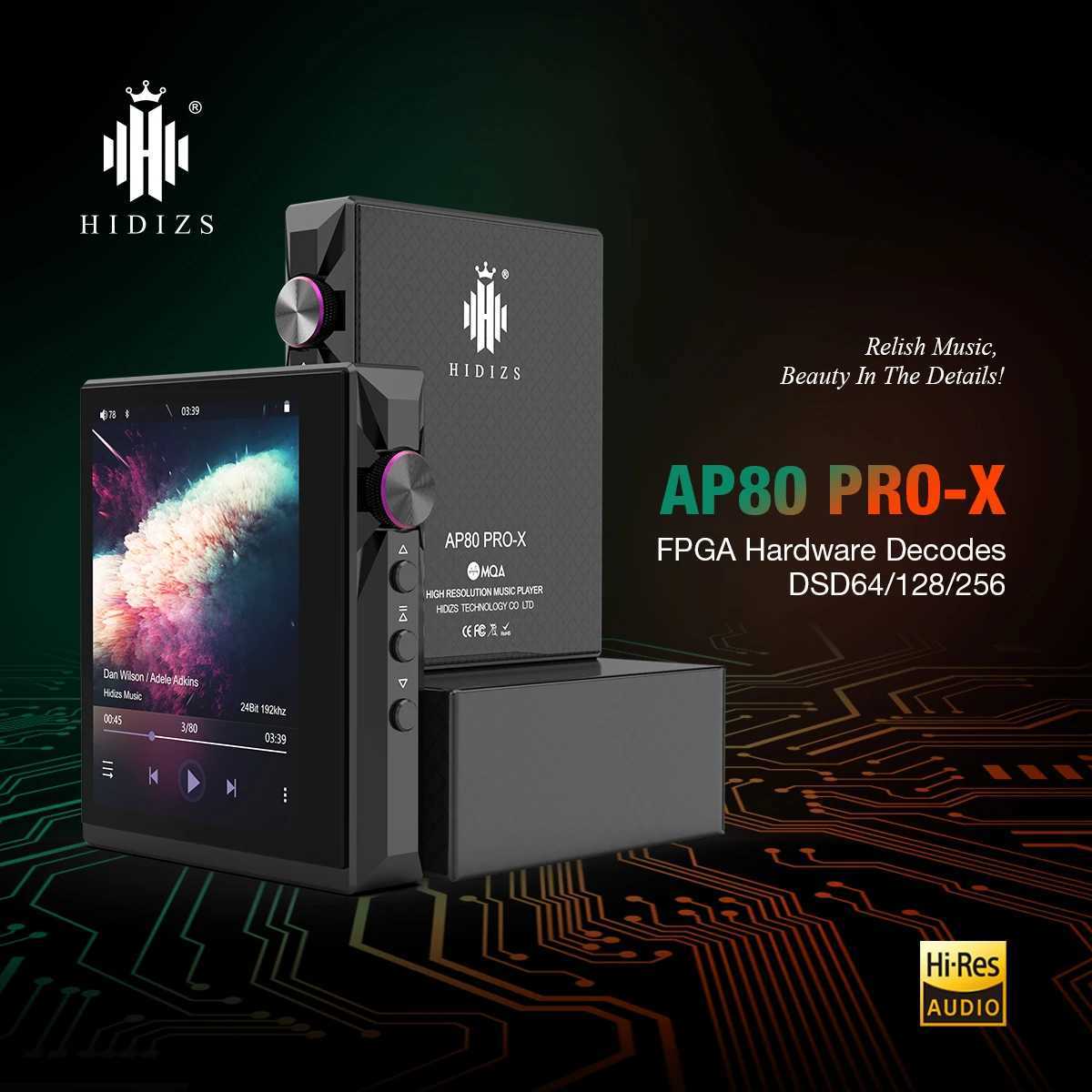 Hidizs AP80 Pro X Hi Res Audio HIFI Portable Music MP3 Player Dual ES9219C DAC MQA LDAC PCM 384 DSD 256 e-book B250607