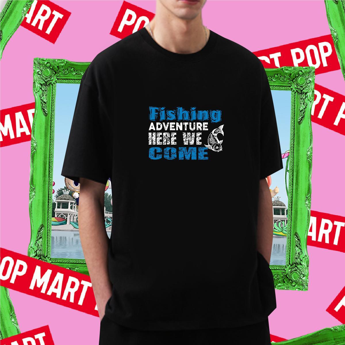Unisex Fishing 230g Pure Cotton Men Tees Street Casual Short Sleeve Soft T-Shirts for Men Fashion Design Custom Print Oversized Clothes