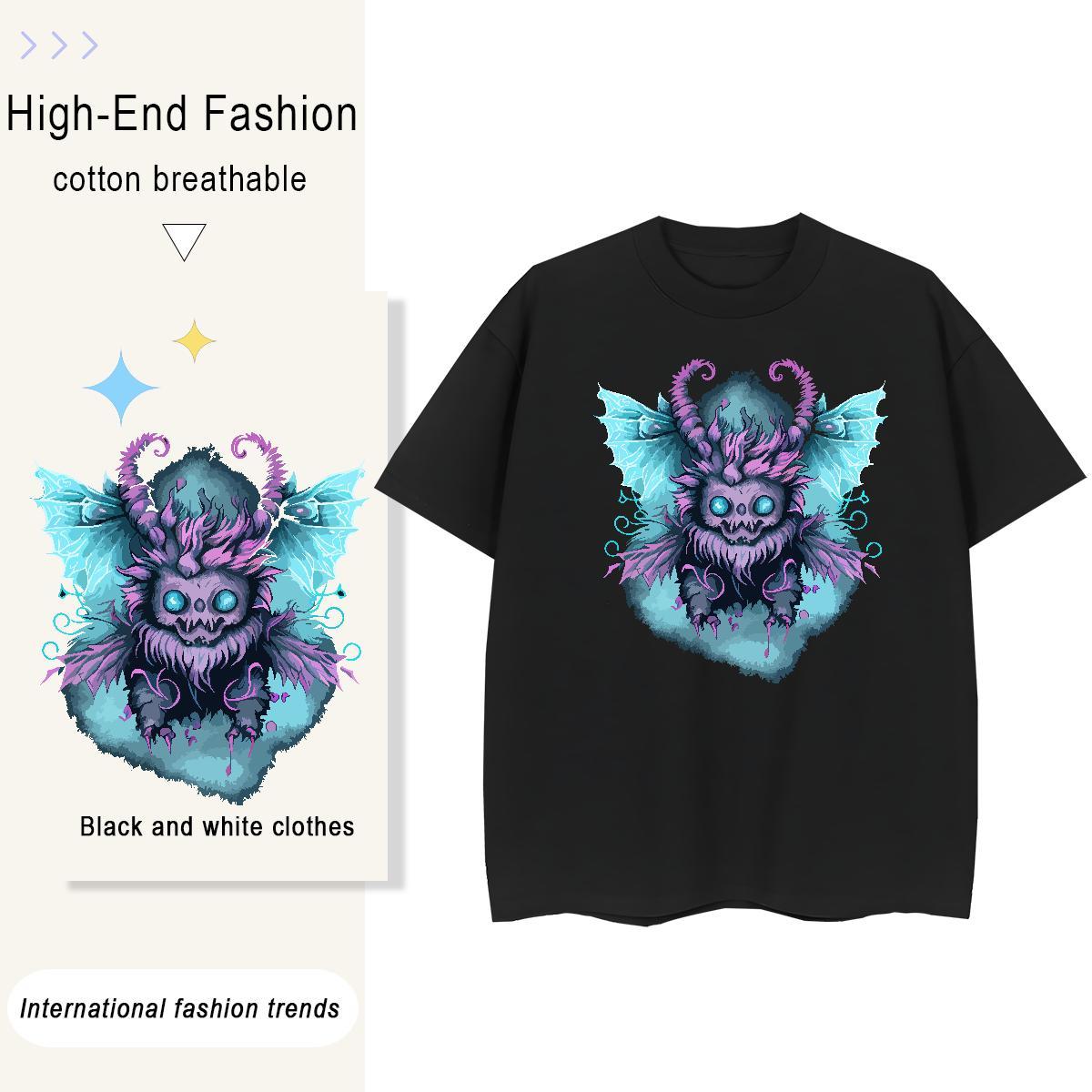 New Woman Tshirt Daily Outfit Round Neck Short Sleeve Tops Tees Brand 230g Cotton ET Custom Printed Women T Shirts