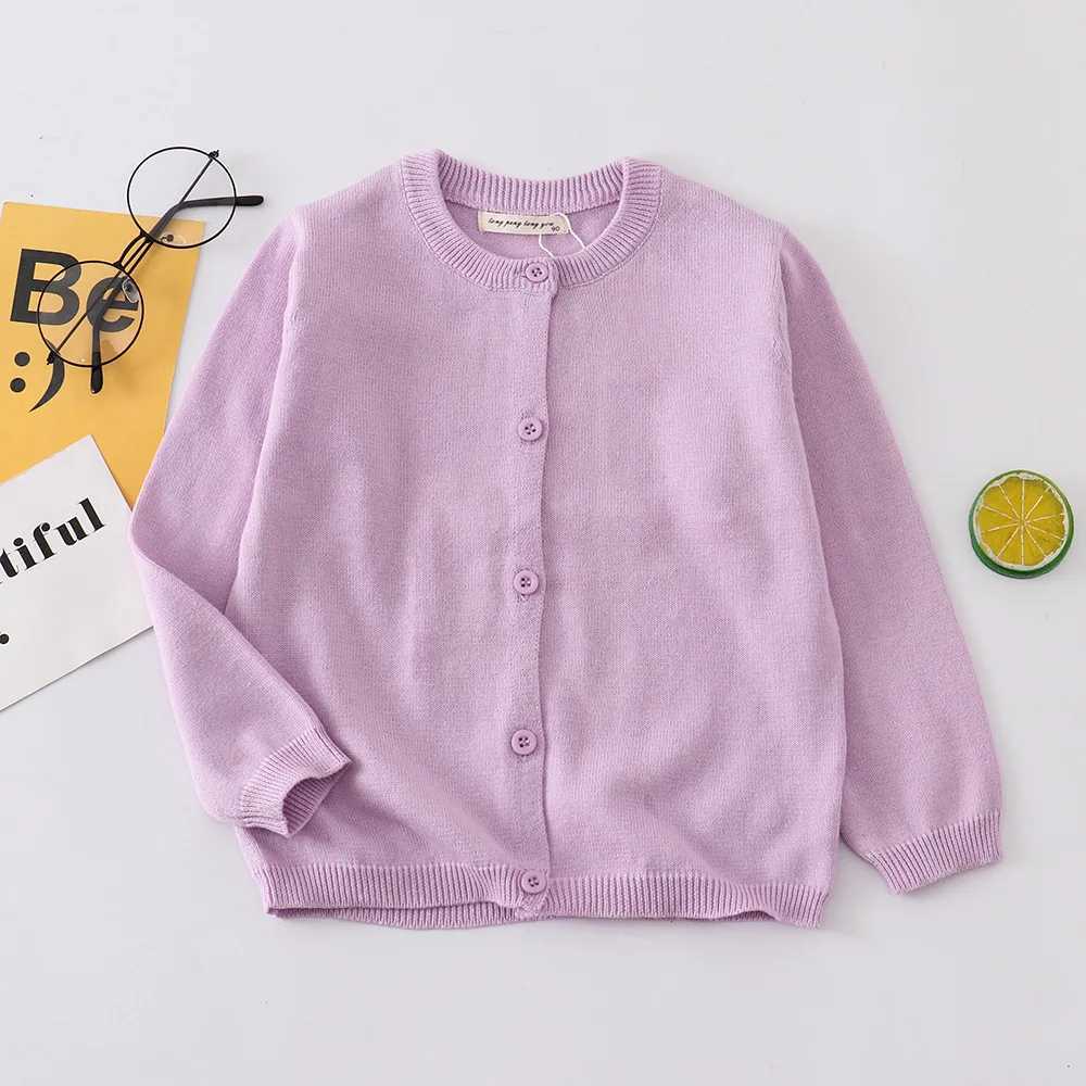 Spring Autumn Sweater for Baby Girls Cardigans Coat 1-6 Year Childrens Clothing Boys knitting Sweaters Kids Cardigans SolidXJ240819