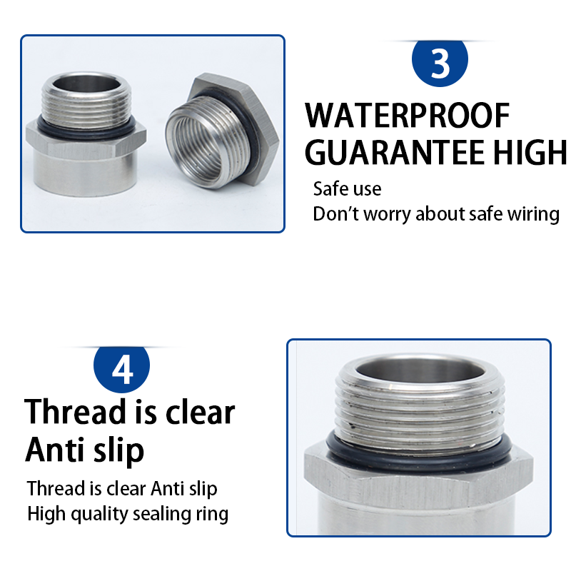 Core filling and reducing 304 stainless steel inner and outer wire diameter direct joint 2 minutes 3 minutes 4 minutes 6 minutes 1 inch 2 inches 3 inc