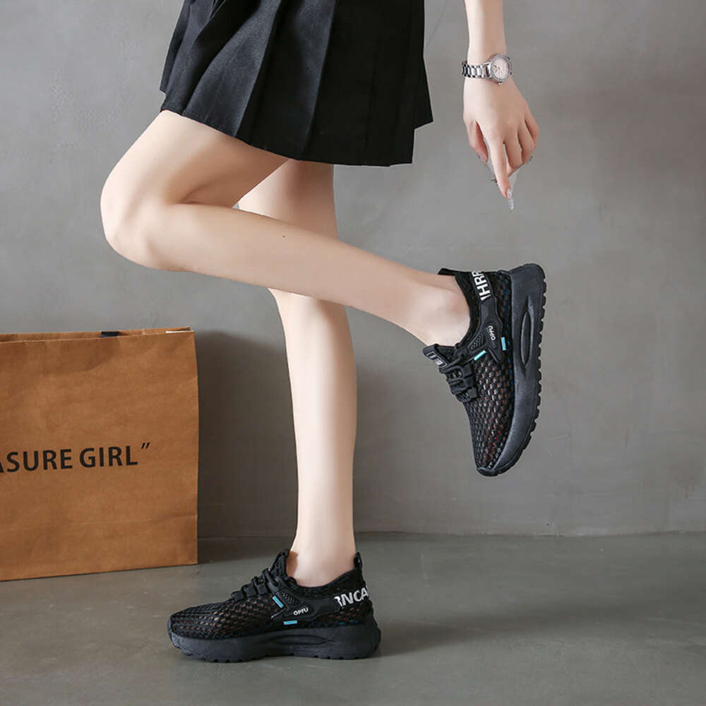 Ddmysports Instagram Korean New Flying Weaving Summer Student Sports Running Casual Thick Sole Women S Shoes XFG OUTDOOR