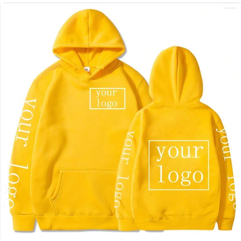 Men's Hoodies Your Own Design Brand Logo/Picture Personalized Custom Men Women Text DIY Sweatshirt Casual Hoody Clothing Fashion