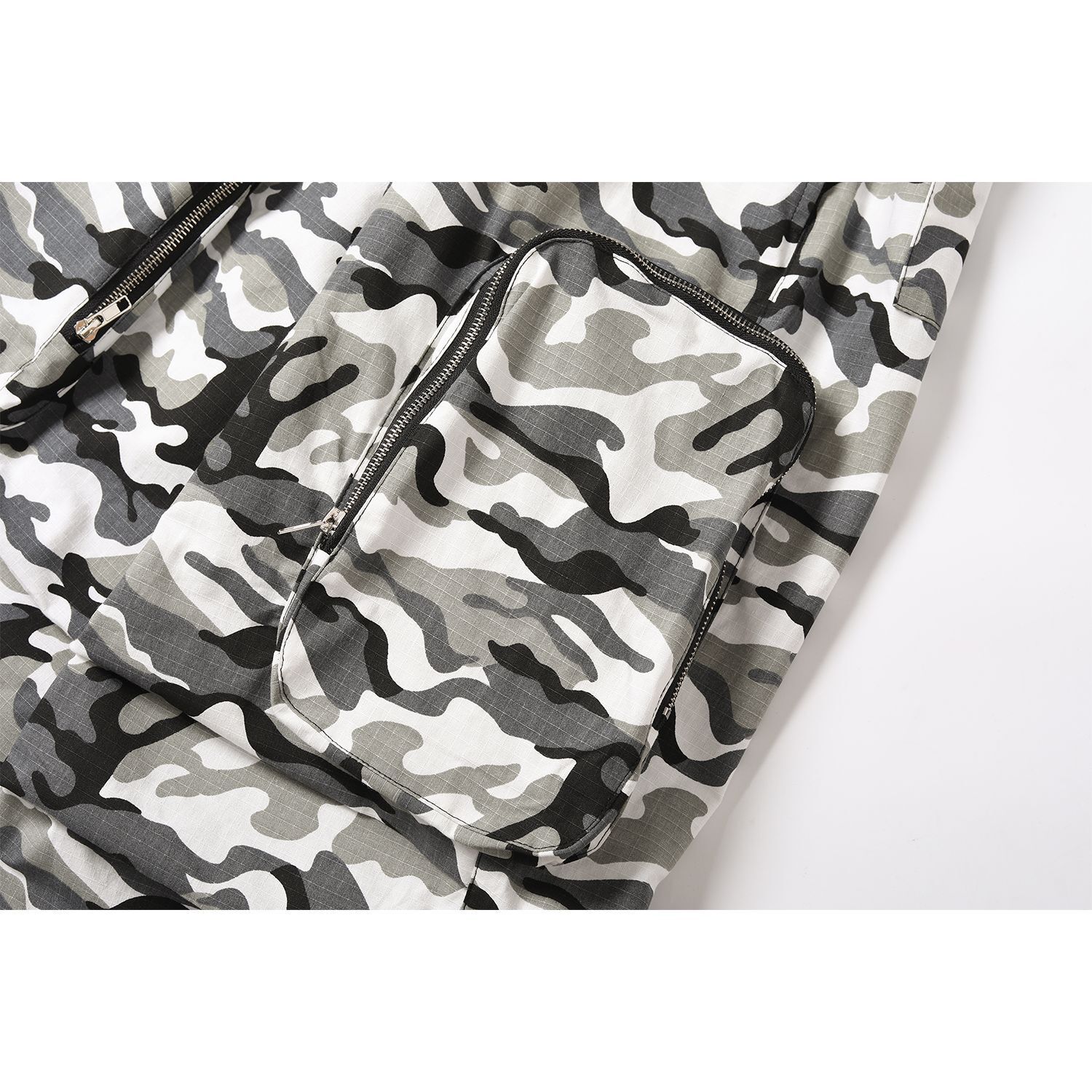 New American Snow Camouflage Amikage Multi Pocket Design Casual Wide Leg Workwear Pants