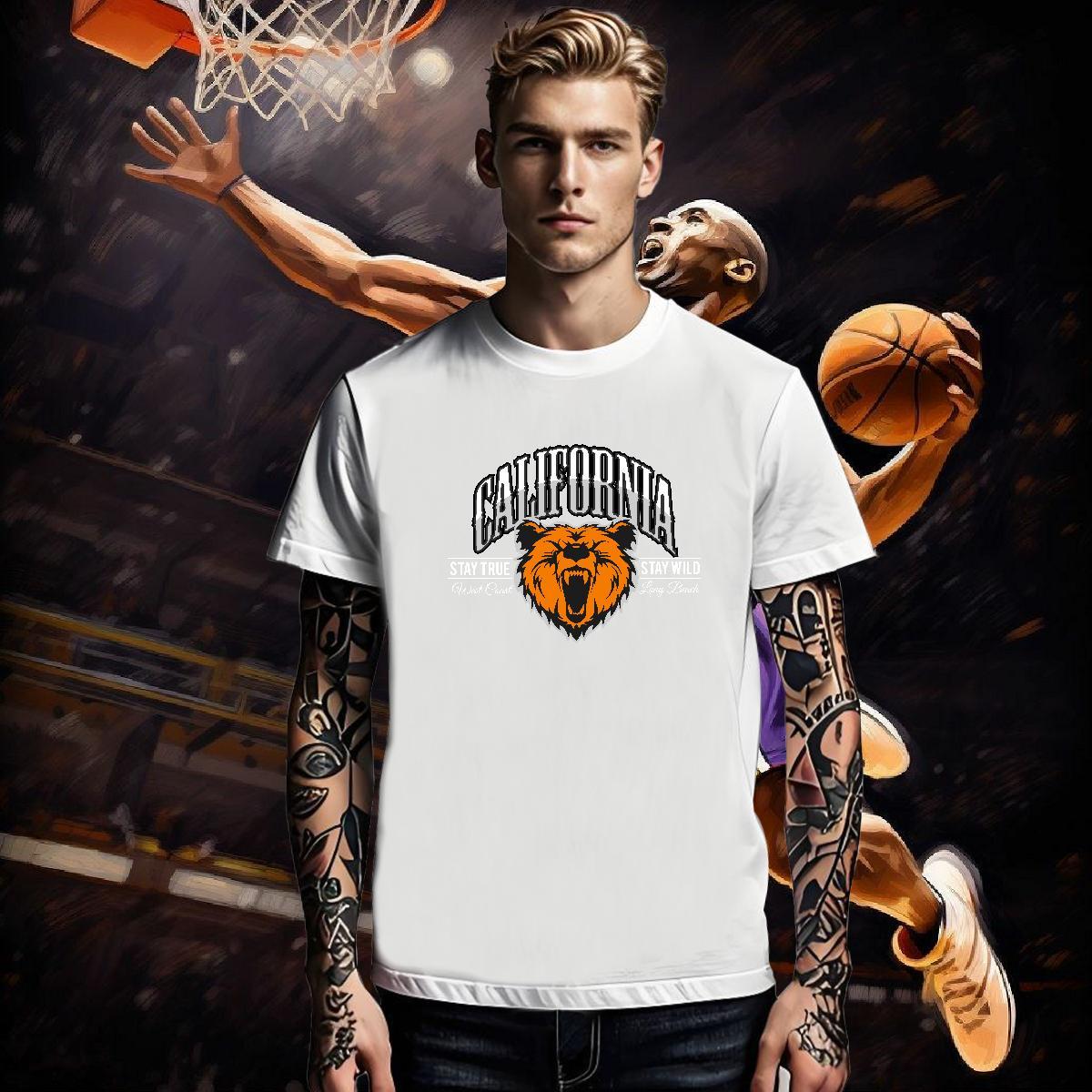 Designer Fashion Couples T Shirts animal Beach 230g Pure Cotton Tees Shirts O Neck Short Sleeves Brand T-Shirts for Men DIY
