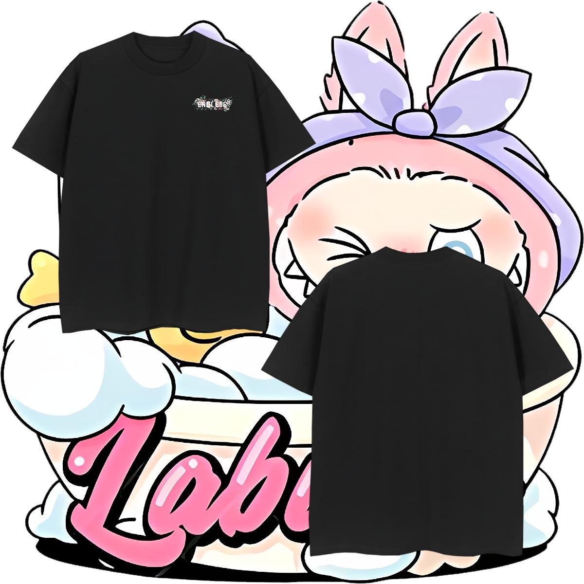 Classic Couples T Shirts flower Street Casual 100% Cotton 230g Wear Breathable Loose Fit T shirt Customized Print